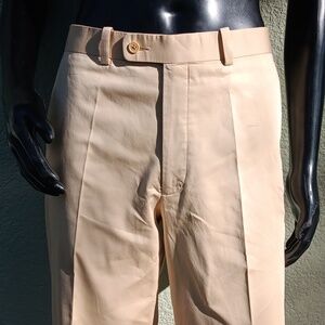 ARISTO EIGHTEEN MEN'S "YUMA" FLAT-FRONT COTTON LUXURY TROUSERS